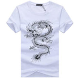 binyuxd New dragon Pure cotton Short Sleeves Hip hop Fashion Mens T-Shirt O-Neck Summer Personality Fashion men t-shirts Dragon