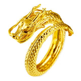 Vietnam Alluvial Gold Dragon Phoenix Couples Wedding Rings Adjustable Jewelry Wholesale