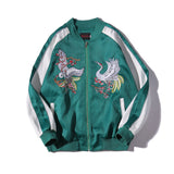 Embroidered Hip Hop Men's Jacket Coat Tracksuit Long Sleeve Dragon Mens Jackets Coats 2019 Summer Flight Streetwear Male Clothes