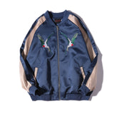 Embroidered Hip Hop Men's Jacket Coat Tracksuit Long Sleeve Dragon Mens Jackets Coats 2019 Summer Flight Streetwear Male Clothes