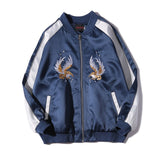 Embroidered Hip Hop Men's Jacket Coat Tracksuit Long Sleeve Dragon Mens Jackets Coats 2019 Summer Flight Streetwear Male Clothes