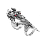 Punk Retro Dragon Ring For Men Male Knight Skull Ghost Knuckle Armour Finger Rings Unisex Cool Party Jewelry Gifts 2019 Brinco