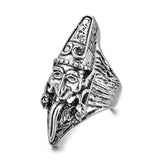 Punk Vintage Men Retro Dragon Claw Evil Eyes Rings Devil Eyeball Snake Animal Male Crystal Finger Ring Jewelry Halloween Gifts