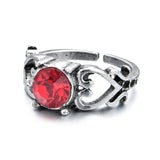 Punk Vintage Men Retro Dragon Claw Evil Eyes Rings Devil Eyeball Snake Animal Male Crystal Finger Ring Jewelry Halloween Gifts