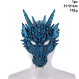 Taoup Gold Mardi Gras Dragon Decor Halloween Masks Scary Mask Halloween Masque Decor 2018 Accessories Props Carnival Night Party