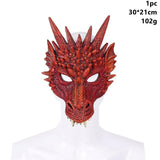 Taoup Gold Mardi Gras Dragon Decor Halloween Masks Scary Mask Halloween Masque Decor 2018 Accessories Props Carnival Night Party