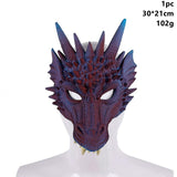 Taoup Gold Mardi Gras Dragon Decor Halloween Masks Scary Mask Halloween Masque Decor 2018 Accessories Props Carnival Night Party