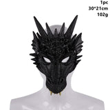 Taoup Gold Mardi Gras Dragon Decor Halloween Masks Scary Mask Halloween Masque Decor 2018 Accessories Props Carnival Night Party