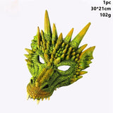 Taoup Gold Mardi Gras Dragon Decor Halloween Masks Scary Mask Halloween Masque Decor 2018 Accessories Props Carnival Night Party