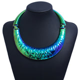 LZHLQ Bohemian Ethnic Necklace Statement Women 2020 Hot Gypsy Vintage Double Dragons Choker Collar Tribe Jewelry Collier