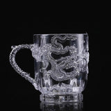 High Quality Acrylic Water Cup Luminous Flash Changing Color Dragon Cup Coffee Cups Home Supplies